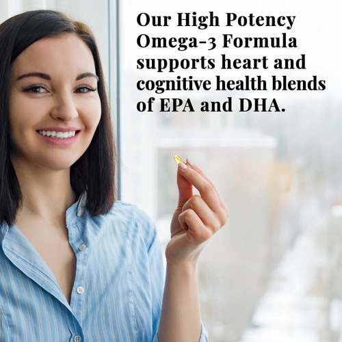 Marcas Básicas Smart Heart Omega-3 Fish Oil 1000mg - Tripla - Imagem 3