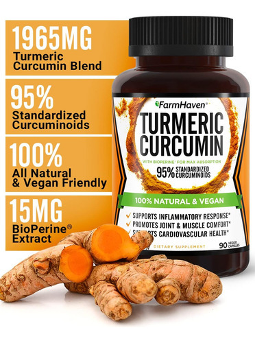 Curcumina De Cúrcuma Com Pimenta Preta Bioperine E 95% De Cu - Imagem 3