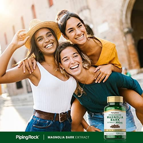 Extrato De Casca De Magnólia De Piping Rock 800 Mg | 120 Cáp - Imagem 5