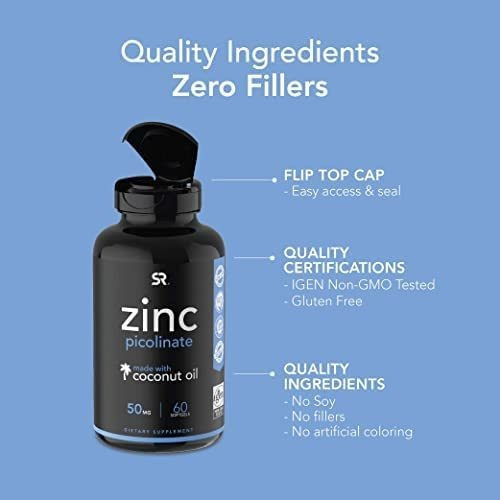 Vitamina A Base De Picolinato De Zinco/50 Mg/60 Cápsulas - Imagem 2