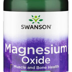 Óxido De Magnésio Swanson 500 Mg 100 Cápsulas