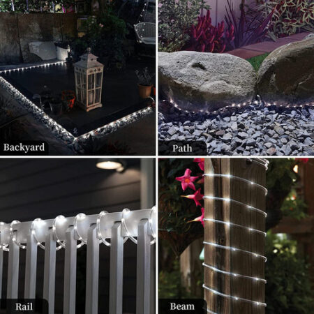 Luzes De Corda Solares Externas, 22 Metros 200led — foto 8 Luzes De Corda Solares Externas, 22 Metros 200led — foto 8