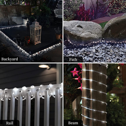 Luzes De Corda Solares Externas, 22 Metros 200led — foto 8 Luzes De Corda Solares Externas, 22 Metros 200led - Imagem 8