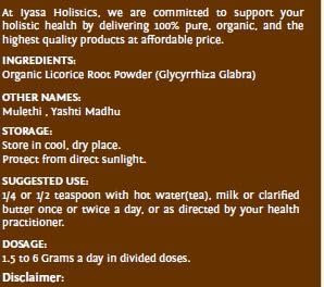 Pó De Raiz De Alcaçuz Orgânico (mulethi), Glycyrrhiza Glabra - Imagem 3