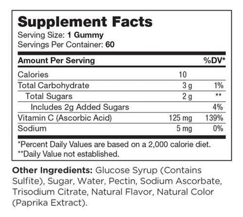 Vitamina C Capítulo Um 125 Mg 60 Gomitas Para Crianças - Imagem 5