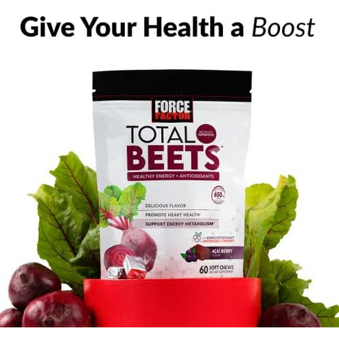 Force Factor Total Beets Soft Mastigáveis ??com Beterraba, N - Imagem 6
