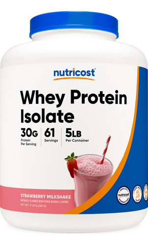 Isolado De Proteína De Soro De Leite Nutricost Morango 2,27