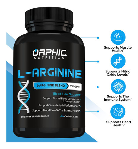 Orphic Nutrition L Suplemento De Arginina Para Homens 1000mg - Imagem 2