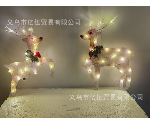 B 3 Peças De Luzes De Jardim De Boneco De Neve De Natal D - Imagem 5