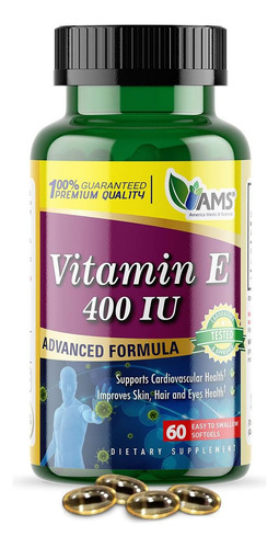 America Medic & Science Vitamin E 400 Ui (60 Softgels) Suple