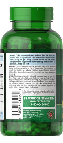 Puritans Pride Herbal Ease® Psyllium Husks 500mg, Suplemento - Imagem 3