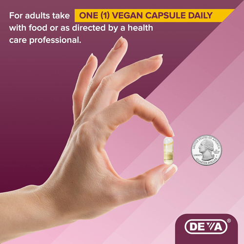 Deva Vegan Evening Primrose Oil, Prensado A Frio, Não Refina - Imagem 6