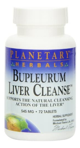 Planetary Herbals Bupleurum Liver Cleanse 545mg - Com Cálcio