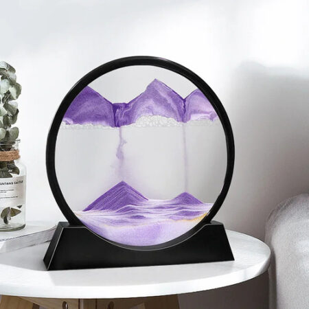 Arte Em Areia Em Movimento Em 3d Decorada Com Ampulheta Gira - Imagem 13