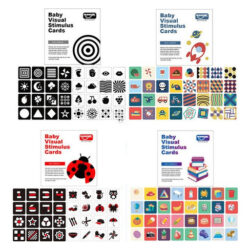Estimulação De Bebê De Alto Contraste Montessori Toy Card