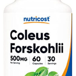 Suplemento Nutricost Coleus Forskohlii 500mg 60 Cápsulas