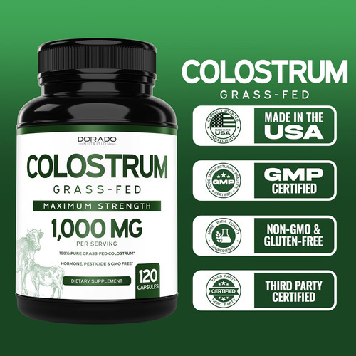Suplemento De Colostro 1000 Mg Por Porção (cápsulas De Colos - Imagem 5