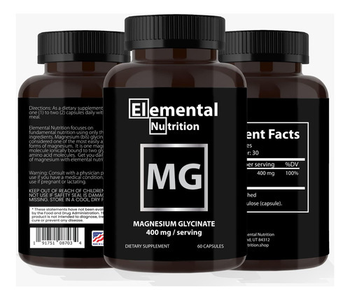 Glicinato De Magnésio Nutricional Elementar - 400 Mg Por Cáp - Imagem 4
