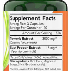 Tnvitamins Cápsulas De Curcumina E Cúrcuma Com Pimenta Preta