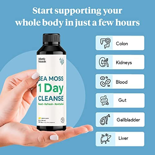 Atlantic Naturals Sea Moss 1 Day Cleanse - Desintoxicação D - Imagem 4