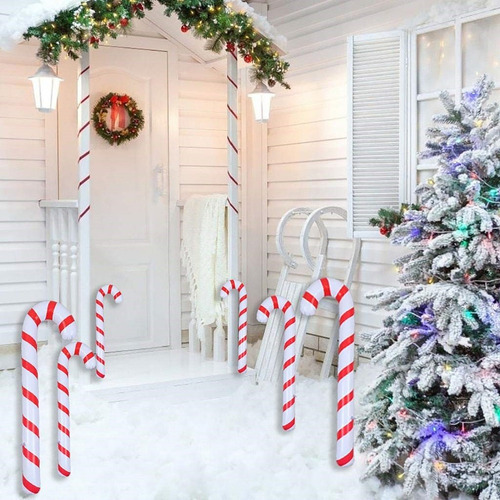 Brinquedo De Cana Inflável De Papai Noel De 6 Peças - Imagem 7