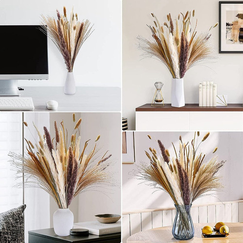 Decoração De Buquê De Capim Seco Dos Pampas Boho Home 120 Un - Imagem 6
