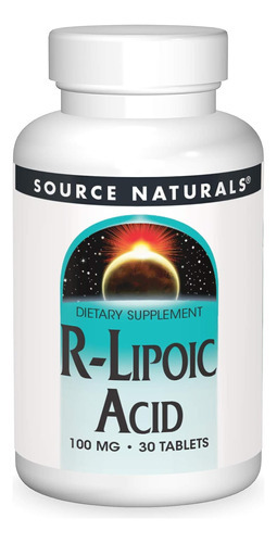Fonte Naturals R-lipoic Ácido 100mg, 30 Comprimidos