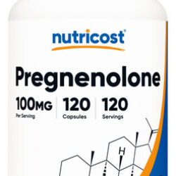 Suplemento Nutricost Pregnenolona 100mg 120 Cápsulas