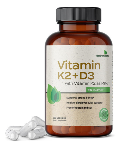 Suplemento De Vitamina K2 (mk7) Da Futurebiotics Com D3 120 - Imagem 3