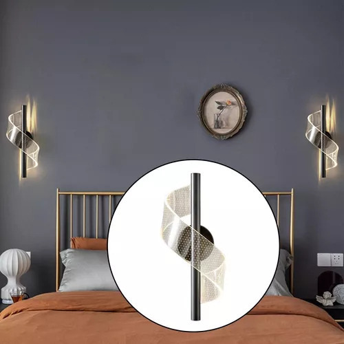 Luz De Parede Led Minimalista Moderna Sala De Estar, Qu — foto 4 Luz De Parede Led Minimalista Moderna Sala De Estar, Qu - Imagem 4