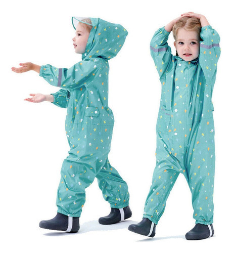Capa De Chuva Infantil Capa Impermeável Poncho Fato De Chuva - Imagem 51