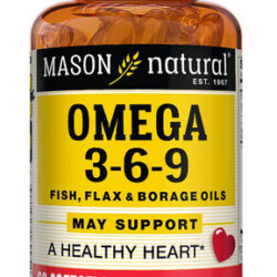 Mason Natural Omega 3-6-9, Peixe, Flx, Brg 60 Sgel Ea 1