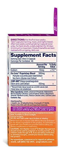 Controle De Bexiga Azo Com Suplemento Dietético Go-less® E - Imagem 7