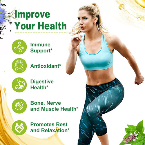 Natures Live Oil Of Oregano 6000mg Com Black Seed Oil 200mg, - Imagem 5