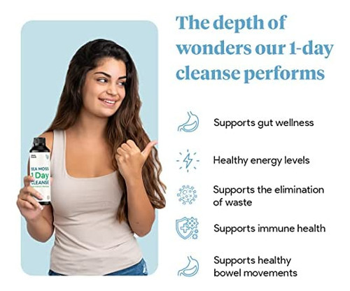 Atlantic Naturals Sea Moss 1 Day Cleanse - Desintoxicação D - Imagem 2