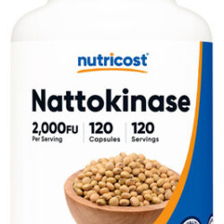 Suplemento Nutricost Nattokinase 2.000 Fu 120 Cápsulas