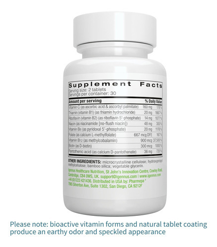 Suplemento Igennus Healthcare Super B-complex 60 Comprimidos - Imagem 6