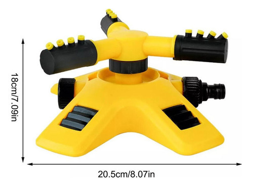 3 Irrigador Jardim Giratório Horta 360 Com 2 Modos Sprinkler - Imagem 8