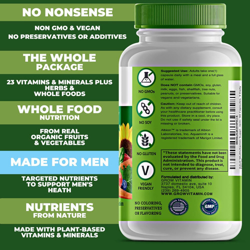 Um Multivitamínico Diário Para Homens - Com Vitaminas E Mine - Imagem 5