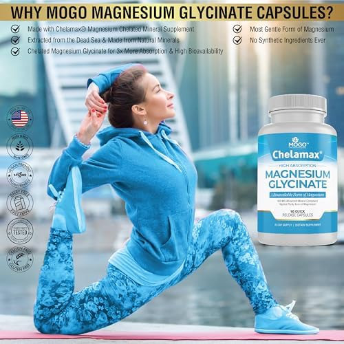 Chelamax Magnésio Glicinato 900mg Para Um Sono Reparador, Cã - Imagem 5