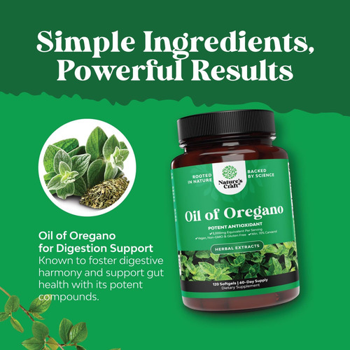 Cápsulas Gelatinosas De Óleo De Orégano Selvagem Vegano - Ól - Imagem 4