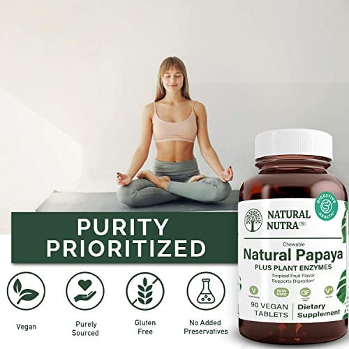 Mistura Natural De Enzimas Vegetais Mastigáveis Nutra Pap - Imagem 3