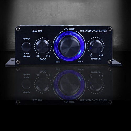 Máquina De Som Mini Ak170 Amplificador Automotivo, Áudio E P - Imagem 6