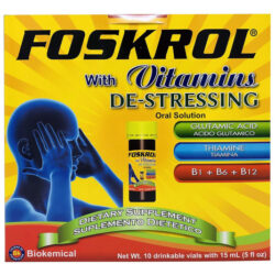 Foskrol Com Vitaminas Destressing - 10 Frascos - Vitaminas B