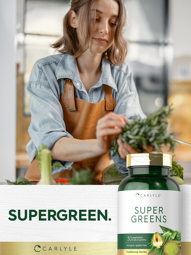 Suplemento Carlyle Super Greens Em Cápsulas 250 Unidades - Imagem 7