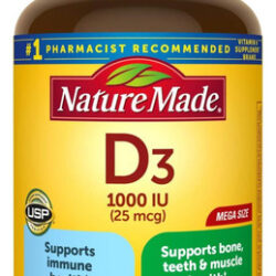 Vitamina D3, 300 Cápsulas Gelatinosas, Vitamina D 1000 Ui (2