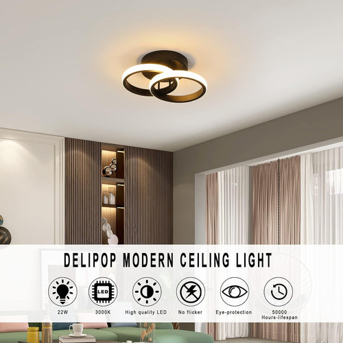 Luminária Pendente Moderna, Quarto, Luz Led De 20 Cm - Imagem 13