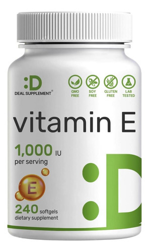 Suplemento Deal Suplementos De Vitamina E, 1.000 Ui Por Porç