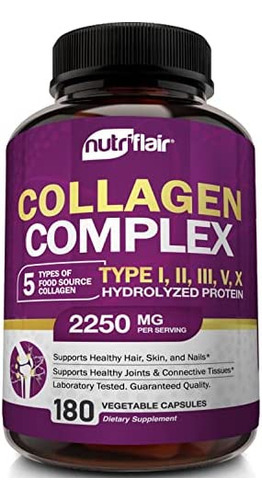 Comprimidos Nutriflair Multi Collagen Peptides 2250mg, 180
