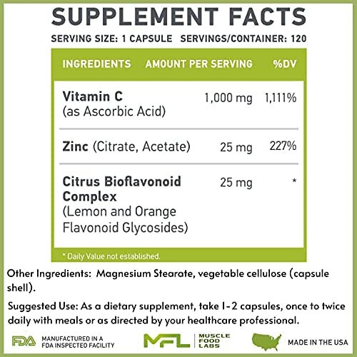 Mfl Vitamina C + Zinco | C-1000 | Vitamina C 1000 Mg | Cinco - Imagem 2